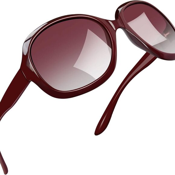 Oversized Womens Sunglasses Polarized UV400 Butterfly Large Shades for Driving - Picture 1 of 6